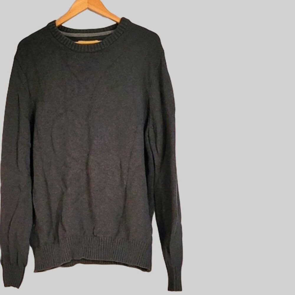St. Johns Bay Grey Crewneck Men's Sweater Size XXL